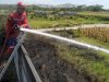 Penanganan Kebakaran Sebuah Lahan di Dekat Tangki Gas Elpiji SPPBE di Dukuh Betro, Desa Dlimas, Ceper