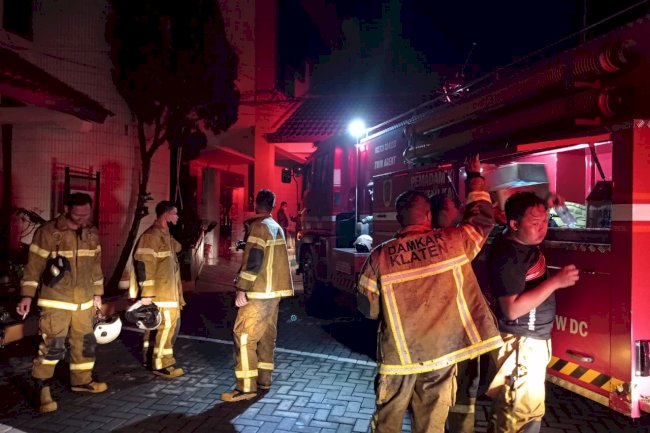 Penanganan Kebakaran Gedung Kantor BPN Klaten