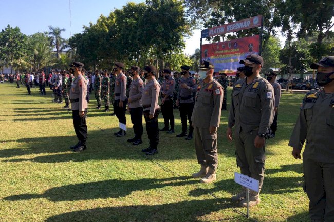 Apel Satgas Covid-19 Kabupaten Klaten Bersama Pangdam Diponegoro dan Kapolda Jawa Tengah