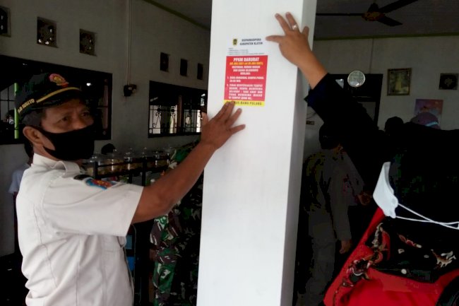 Operasi Yustisi Penegakan Protokol Kesehatan di Cafe, Resto, Rumah Makan, Karaoke di Kota Klaten