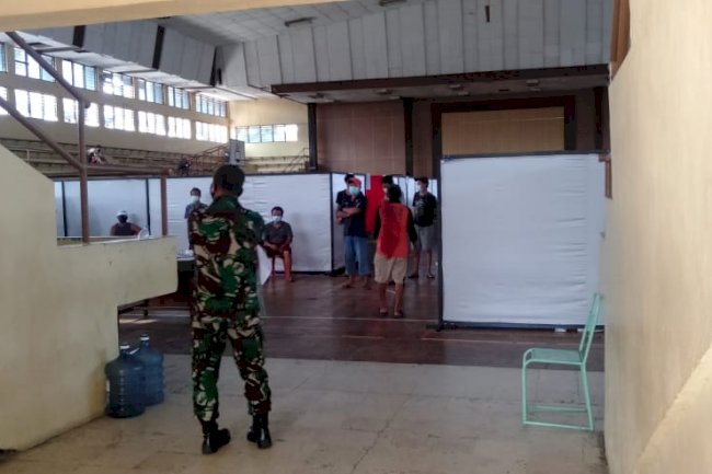 PAM siaga isolasi terpusat di GOR Gelarsena klaten
