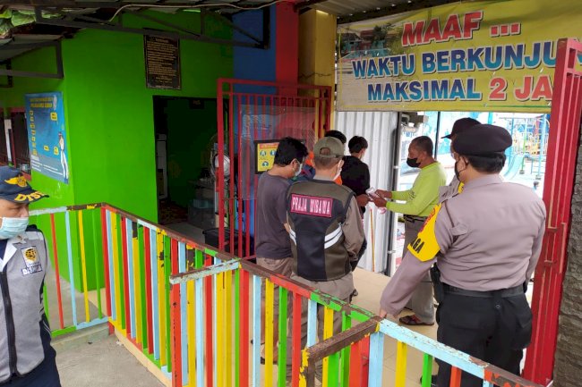 Operasi Gabungan Penegakan Protokol Kesehatan PPKM Level 2 di Umbul Susuhan, Umbul Jolotundo, dan Pasar Jatinom