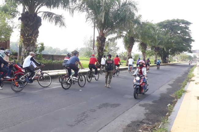 Pengamanan Acara "Gowes Sehat Bareng Bupati Klaten"
