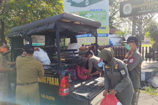 Operasi Penertiban Gelandangan di sekitar Gor Gelarsena Klaten