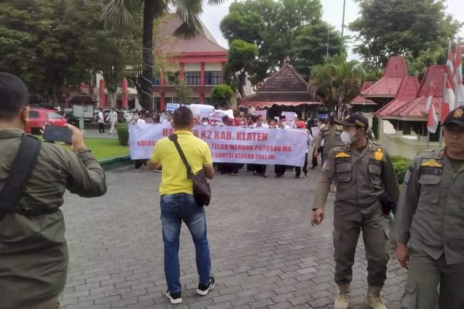 Pengamanan Audensi Tenaga Honorer K2