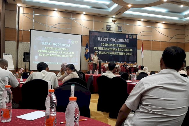 Rakor Sosialisasi Teknis Pemberantasan BKC Ilegal se Jawa Tengah