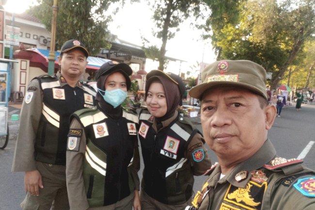 Pengamanan Area Klaten Car Free Day Bulan Mei