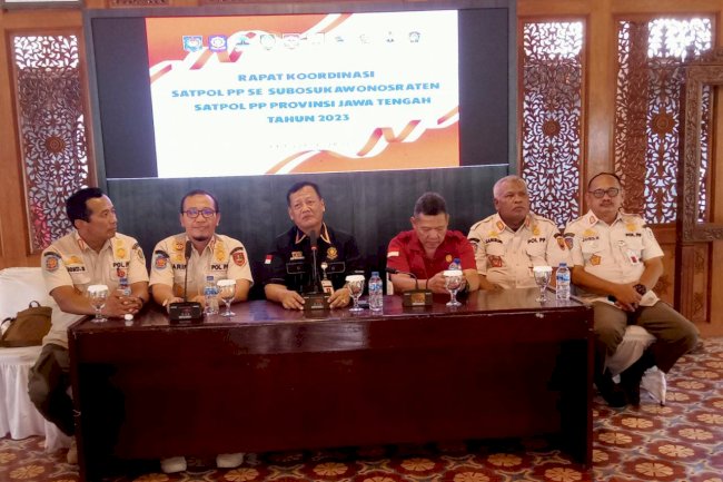 Rakor Satpol PP se Subosukawonosraten