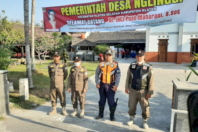 Pengamanan Kunjungan Ketua DPR RI dalam rangka Program Pencegahan Stunting