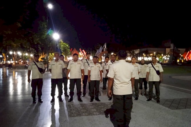 Pengamanan Alun-Alun Oleh Satgas Trantib