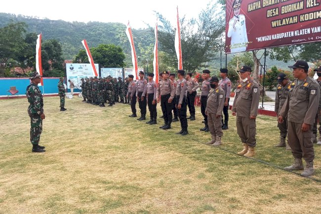 Upacara Penutupan Karya Bakti Mandiri Klaten Bersinar Ke XlX 2023 Desa Burikan Kecamatan Cawas