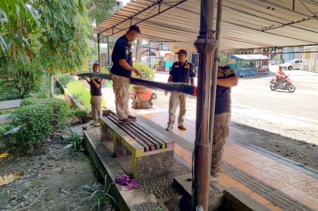 Penertiban PKL di Hutan Kota Sungkur
