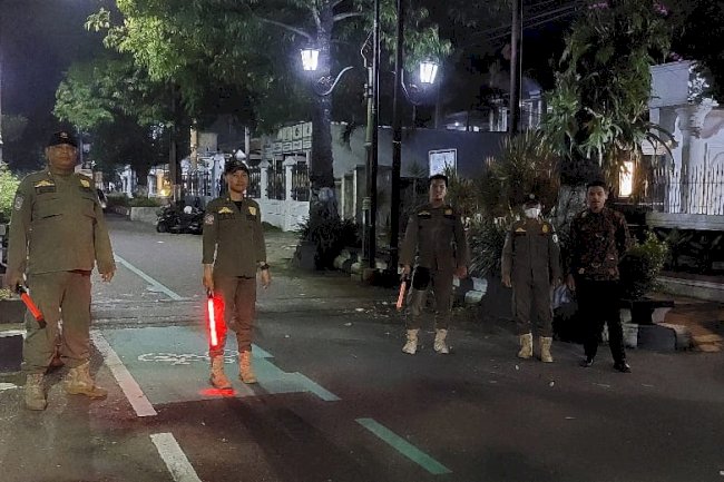Pengamanan Sholat Tarawih Bersama Bupati Klaten di Rumah Dinas Bupati