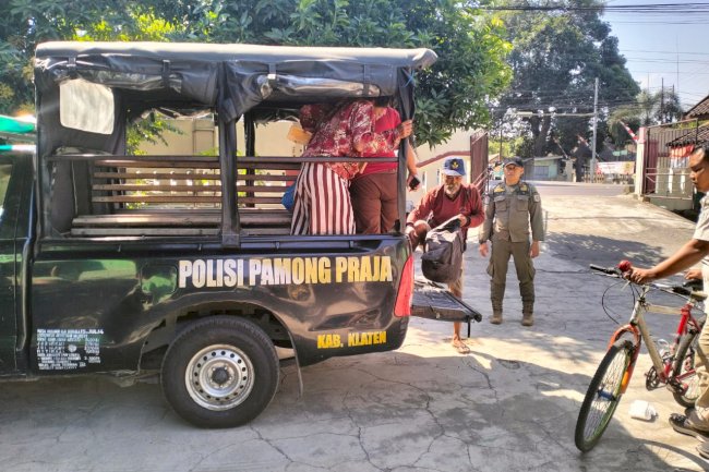 Operasi Gabungan PGOT WTS dan Anak Jalanan di GOR Gelarsena dan Monumen Juang Klaten