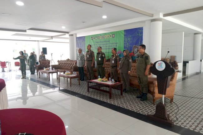 Rapat Koordinasi Sinergitas Penyelenggaraan Trantibum Dalam Rangka Pilkada Serentak 2024