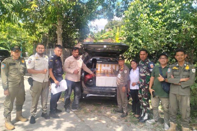 Operasi Gabungan Pemberantasan Rokok Ilegal, Satpol PP Klaten Temukan 31 Ribu Batang Rokok Ilegal di Kecamatan Cawas