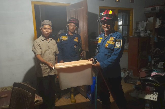 Damkar Klaten Evakuasi Ular Cobra di Gantiwarno