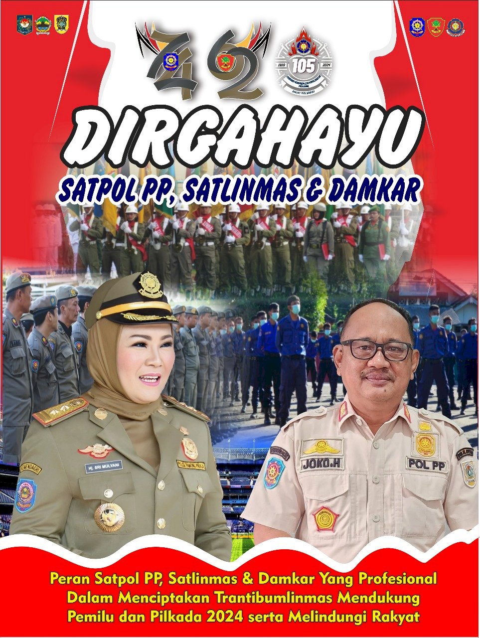 HUT Satpol PP Ke-74, Satlinmas Ke-62, Dan Damkar Ke-105 - Satpolpp ...