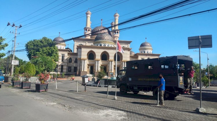 Patroli Wilayah dan Kegiatan Pemantauan PKL di Sekitaran Masjid Al-Aqsha Klaten