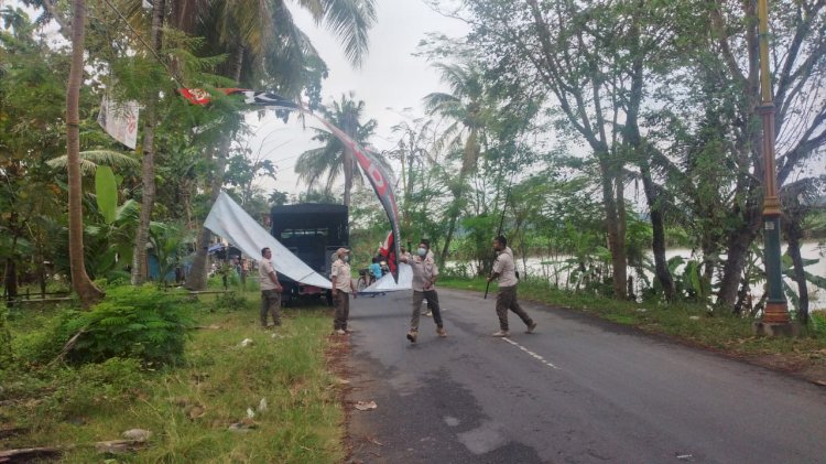 Penertiban Reklame Tak Berijin dan Pemantauan Wilayah di Rowo Jombor