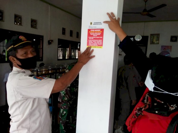 Operasi Yustisi Penegakan Protokol Kesehatan di Cafe, Resto, Rumah Makan, Karaoke di Kota Klaten
