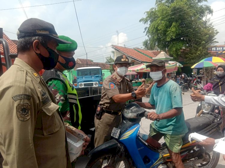 Operasi Yustisi PPKM Level 2 di Pasar Puluhwatu, Umbul Brondong, dan Umbul Pluneng