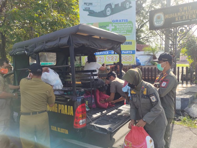 Operasi Penertiban Gelandangan di sekitar Gor Gelarsena Klaten