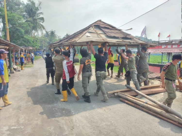 Penertiban Dalam Rangka Revitalisasi Pemancingan Apung Rowo Jombor