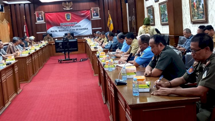 Pengamanan Rakor Persiapan Peresmian Pasar Gedhe Klaten