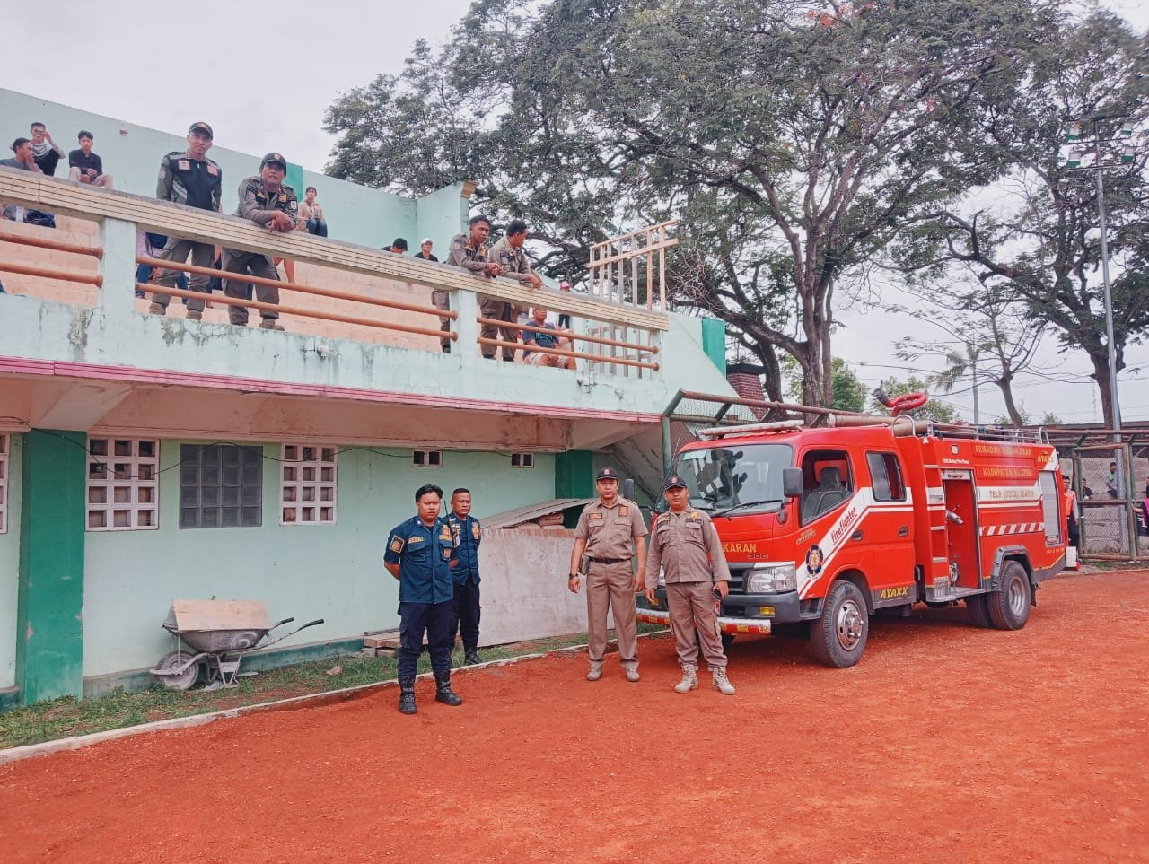 Pengamanan Pertandingan PSIK Klaten Melawan PSIW Wonosobo di Liga 3 Jateng 2023 