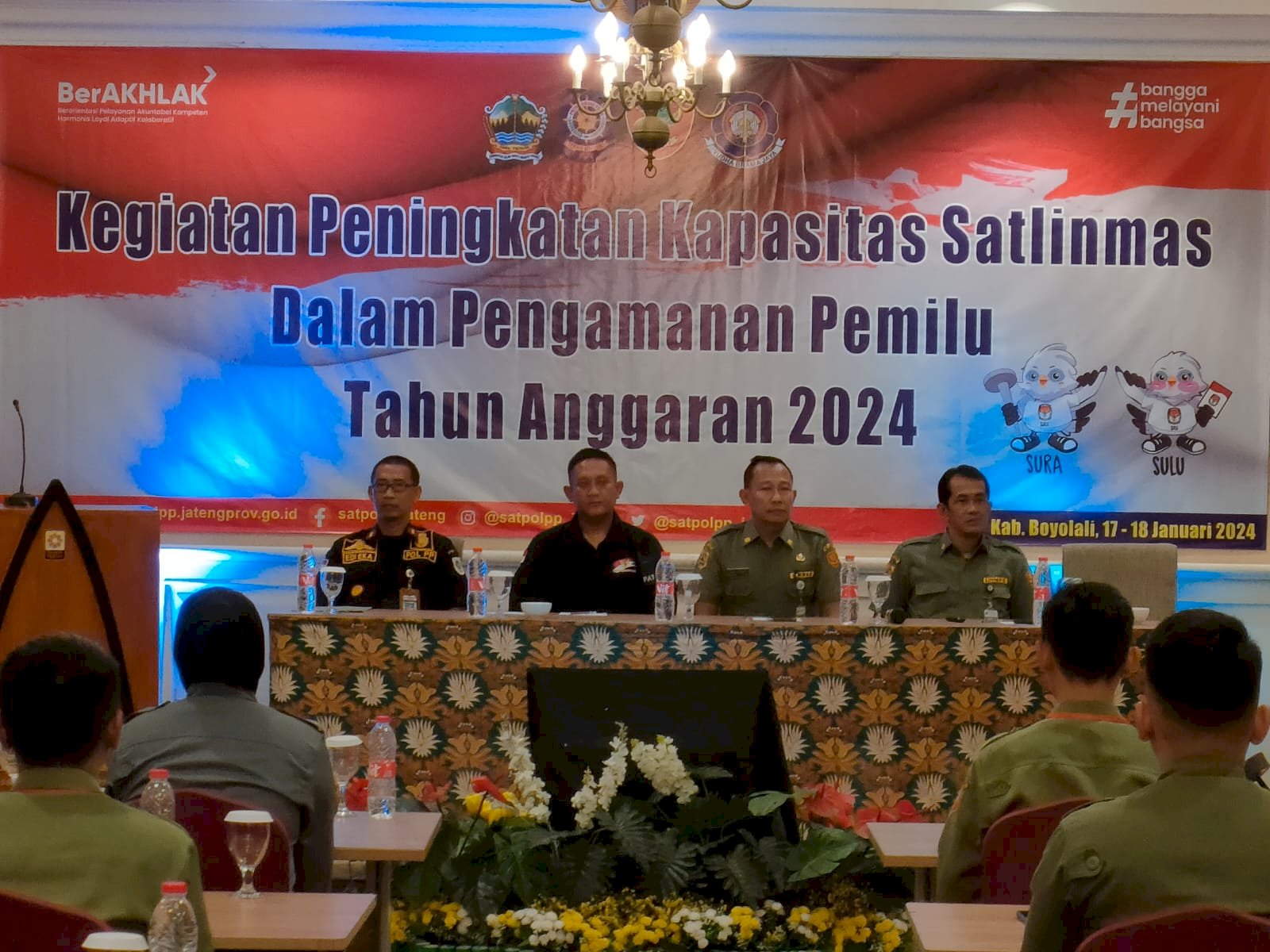 Peningkatan Kapasitas Satlinmas Dalam Penanganan Pemilu 2024