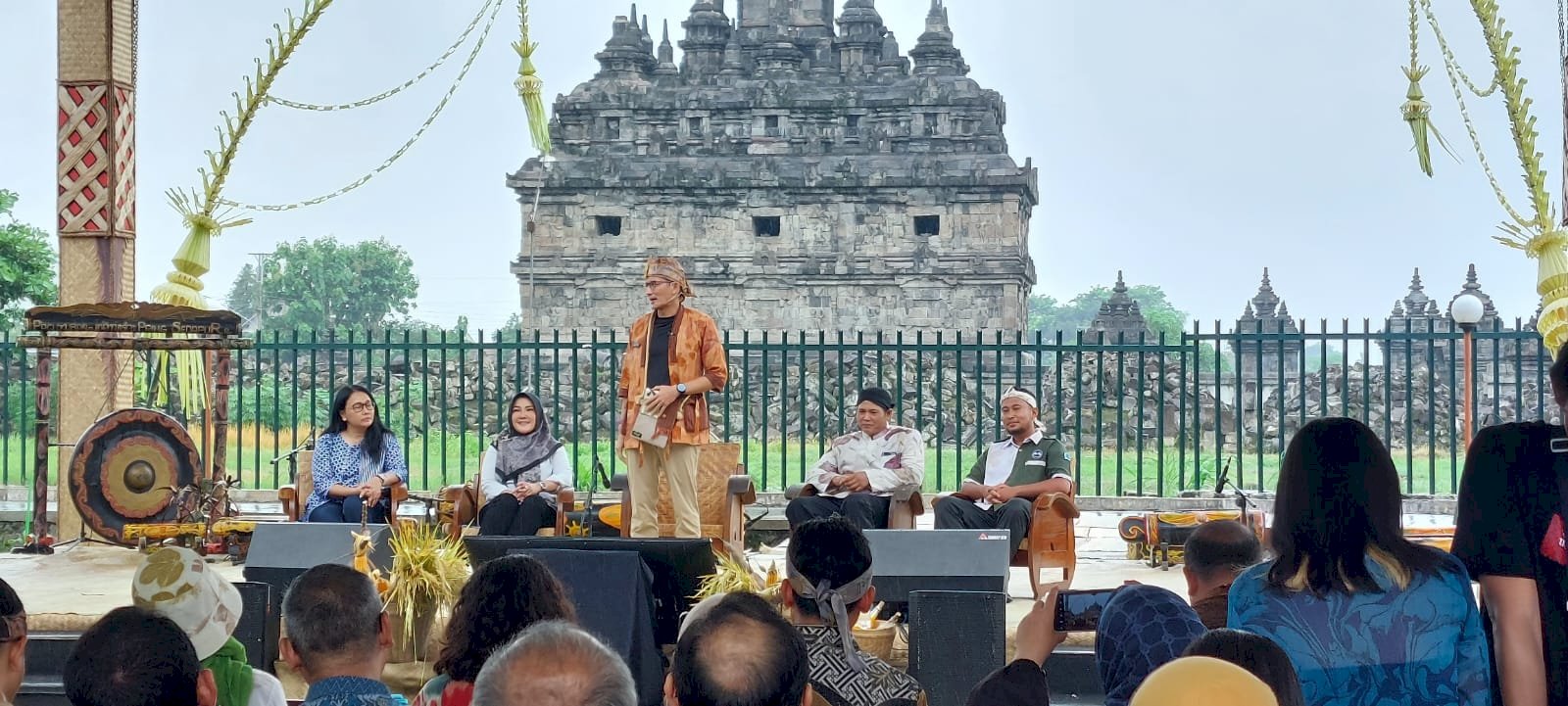 Pengamanan Kunjungan Menteri Pariwisata dan Ekonomi Kreatif di Prambanan Klaten