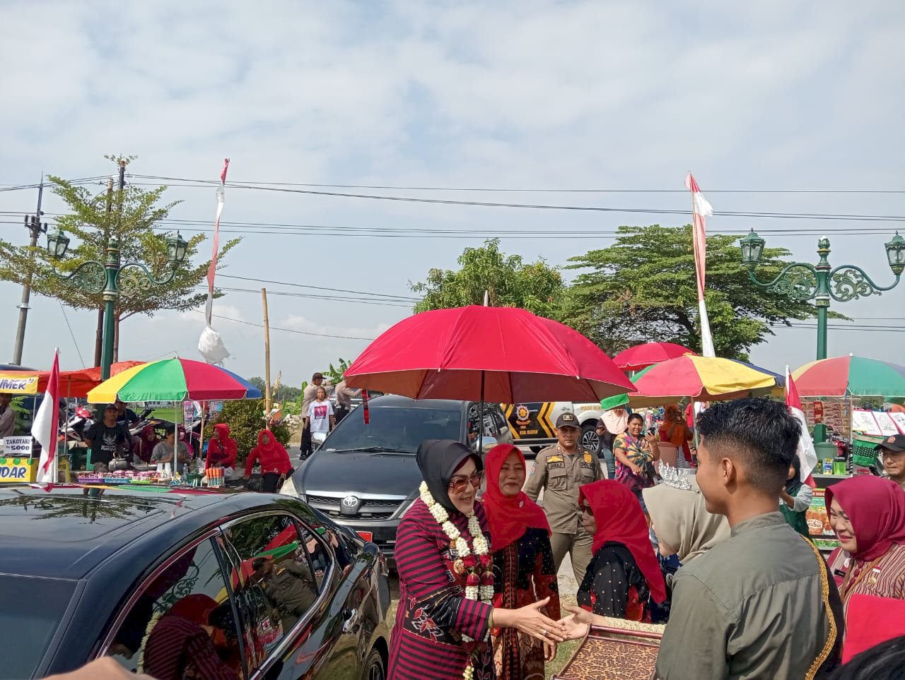 Pengamanan Sambang Warga Oleh Bupati Klaten di Desa Karangwungu Kecamatan Karangdowo