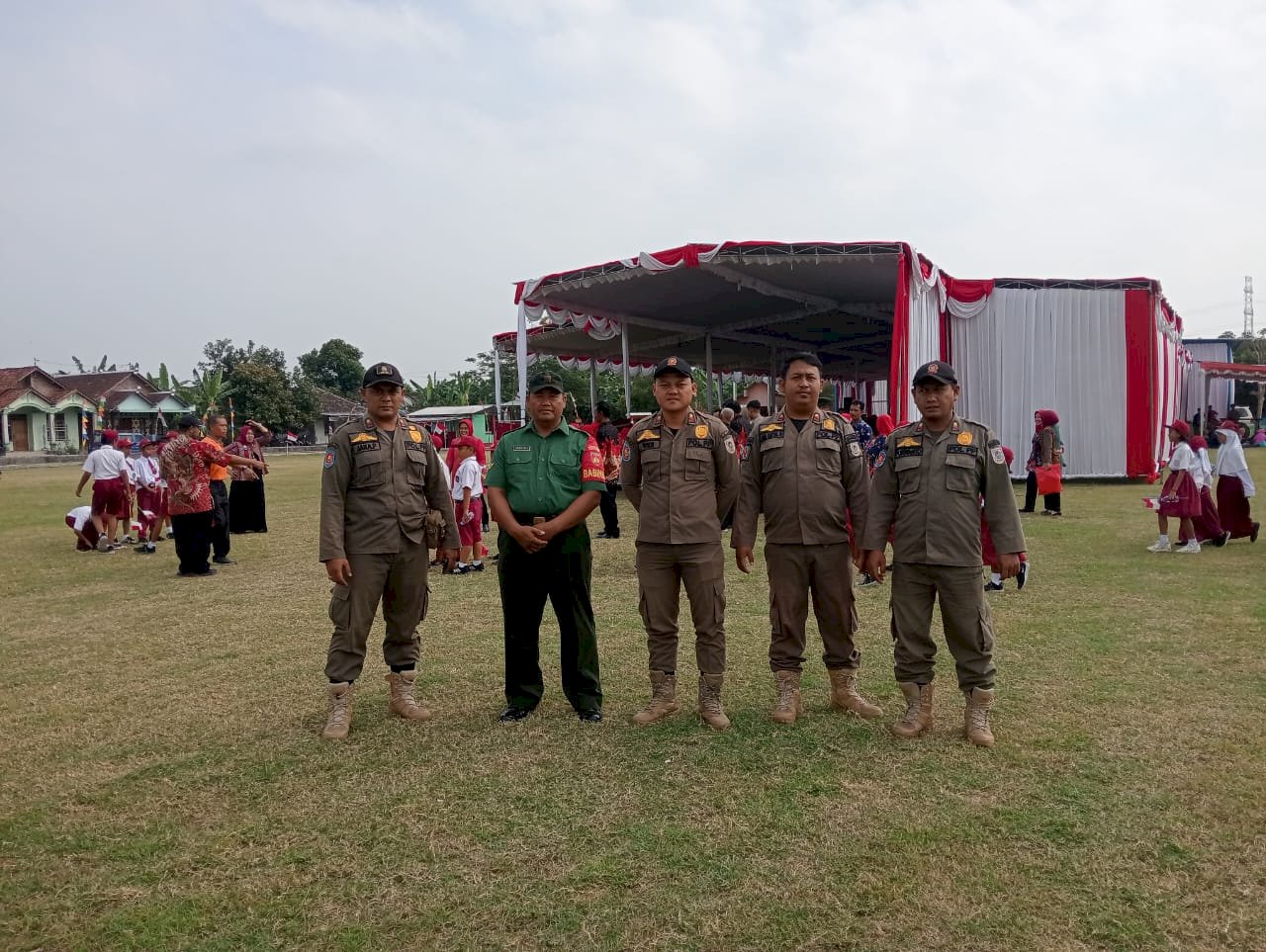 Pengamanan Sambang Warga Oleh Bupati Klaten di Desa Karangwungu Kecamatan Karangdowo