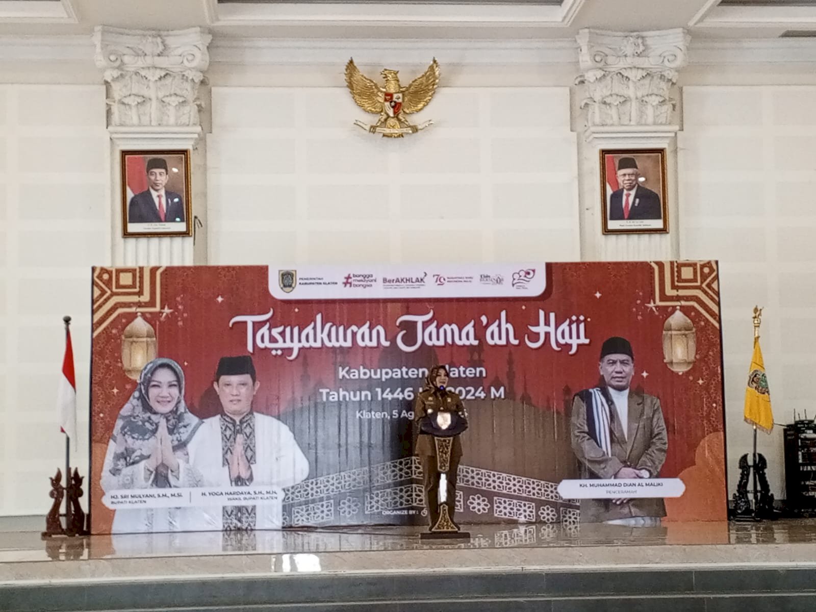 Pengamanan Tasyakuran Jamaah Haji Klaten 2024 di Grha Bung Karno