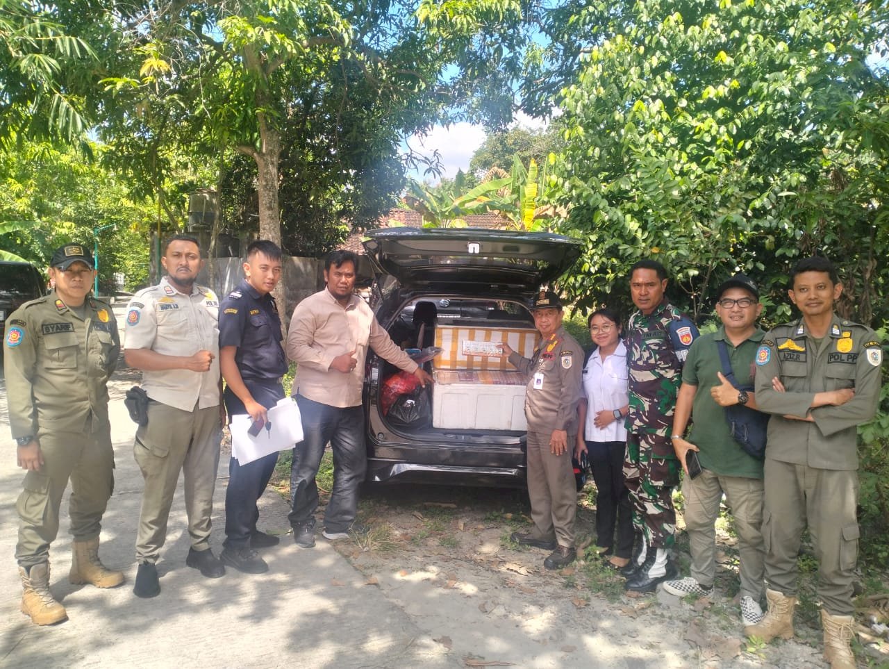 Operasi Gabungan Pemberantasan Rokok Ilegal, Satpol PP Klaten Temukan 31 Ribu Batang Rokok Ilegal di Kecamatan Cawas