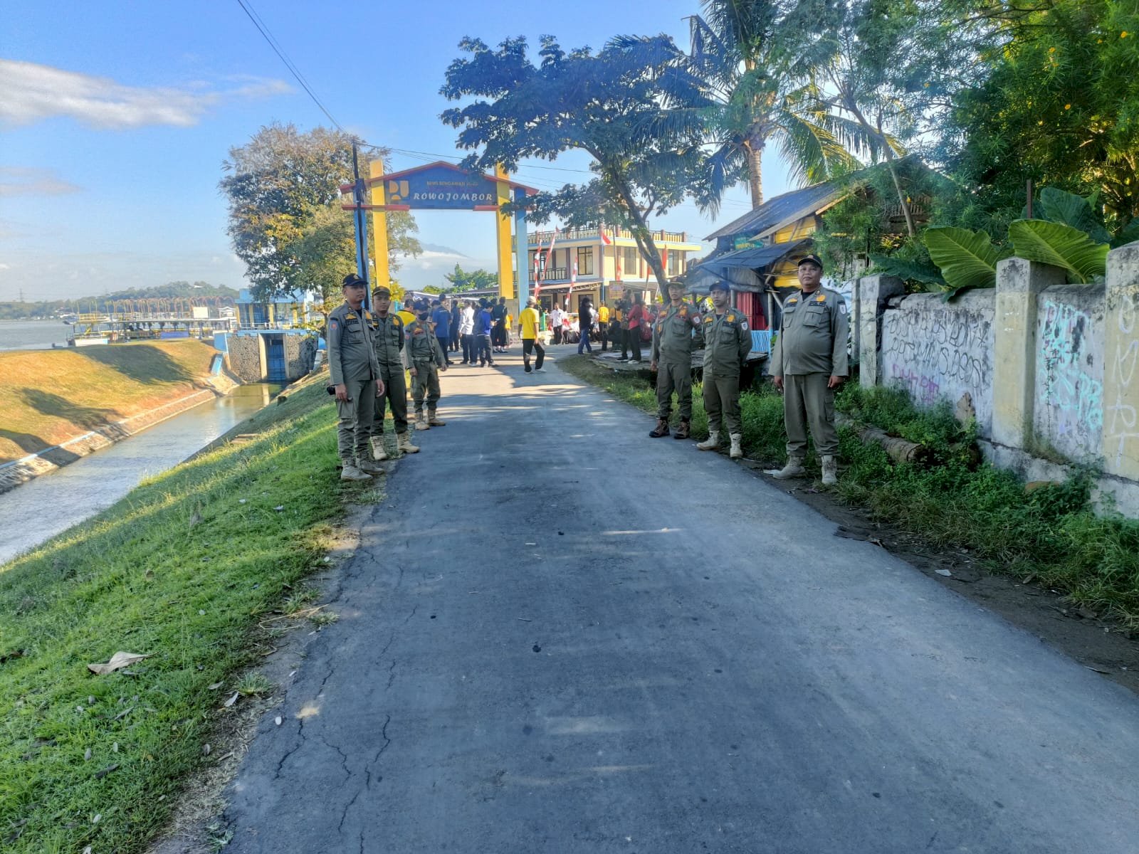 Satpol PP Klaten Laksanakan Pengamanan VVIP Kunjungan Kerja Wapres RI di Rowo Jombor